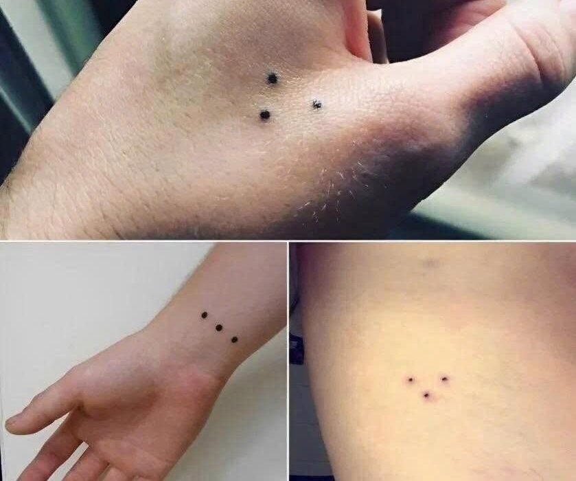 Wenn Sie jemanden mit einem Drei-Punkte-Tattoo sehen, rennen Sie so schnell Sie können.